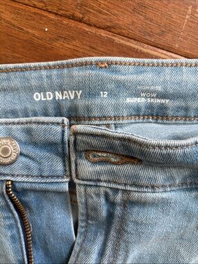 Old Navy Light Blue High-Rise Super Skinny Jeans